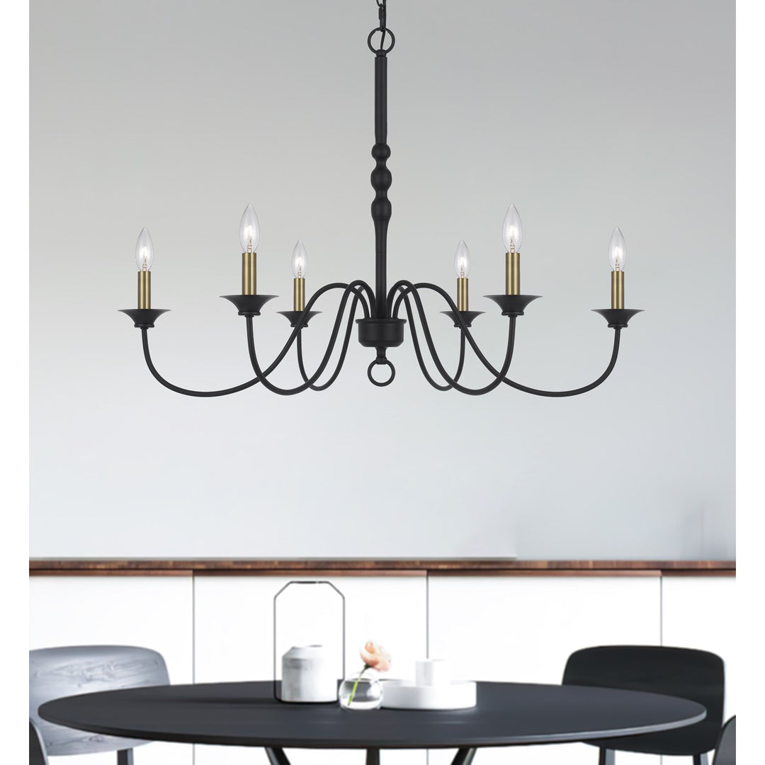 60W X 6 Marino Metal Chandelier