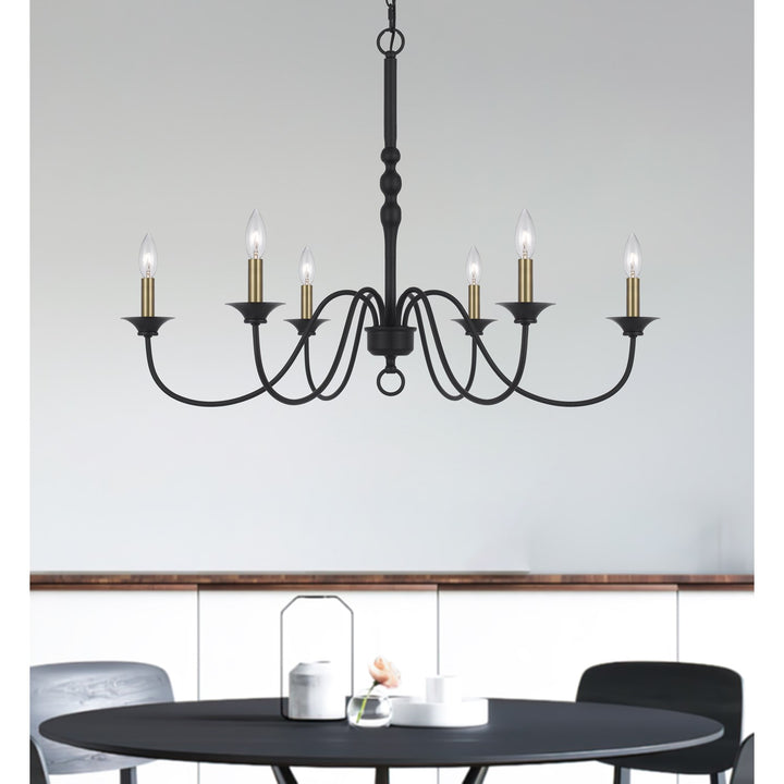 60W X 6 Marino Metal Chandelier