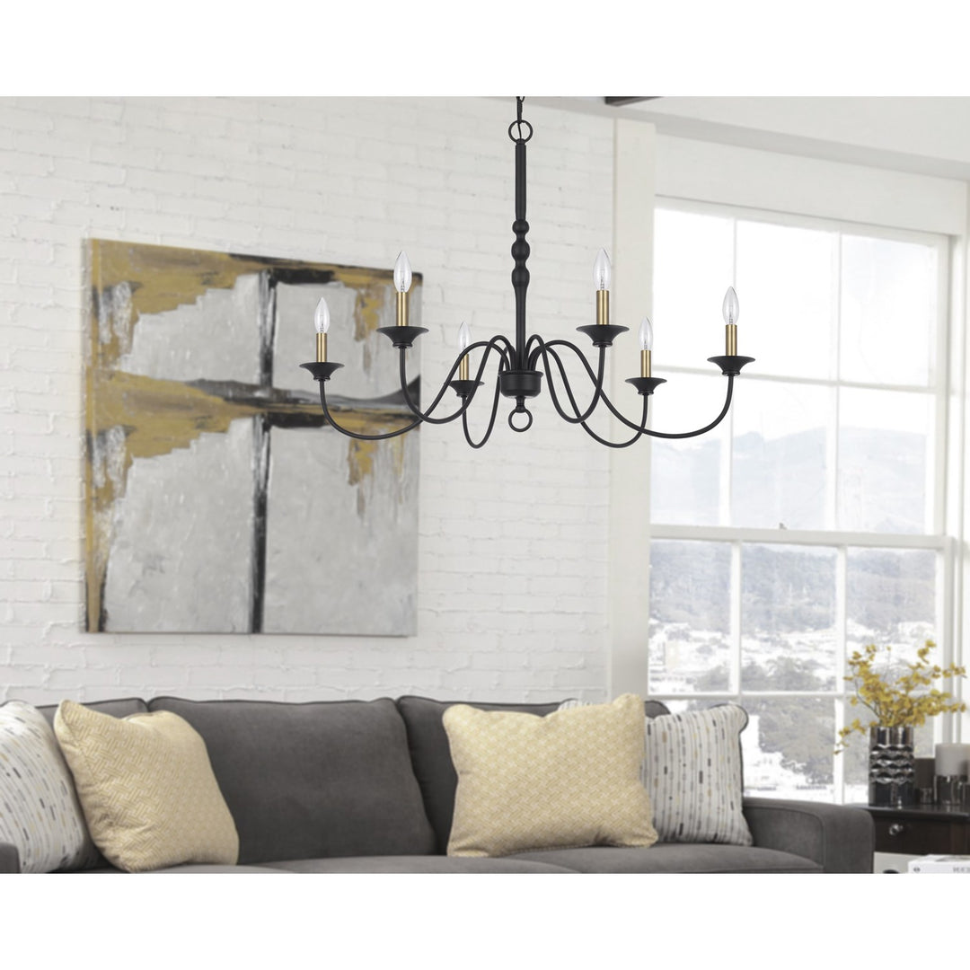 60W X 6 Marino Metal Chandelier