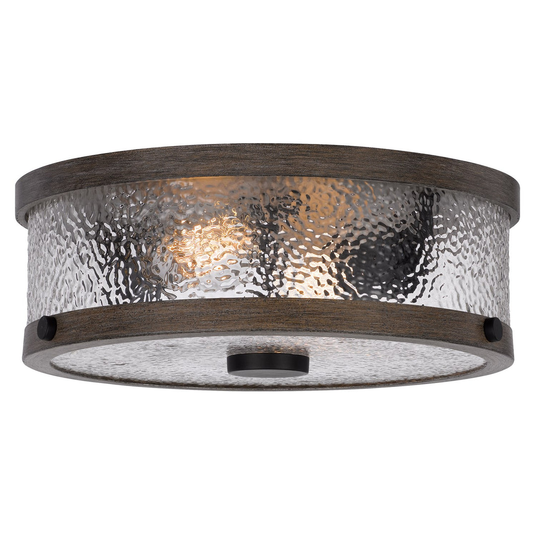 60W X 3 Mateo Metal/Glass Semi Flush Mount Fixture