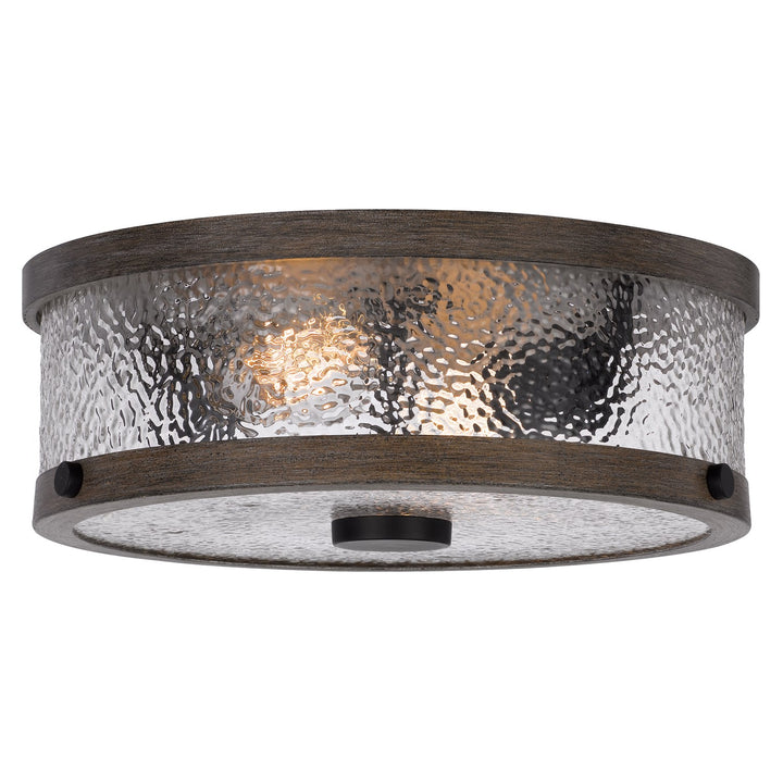 60W X 3 Mateo Metal/Glass Semi Flush Mount Fixture