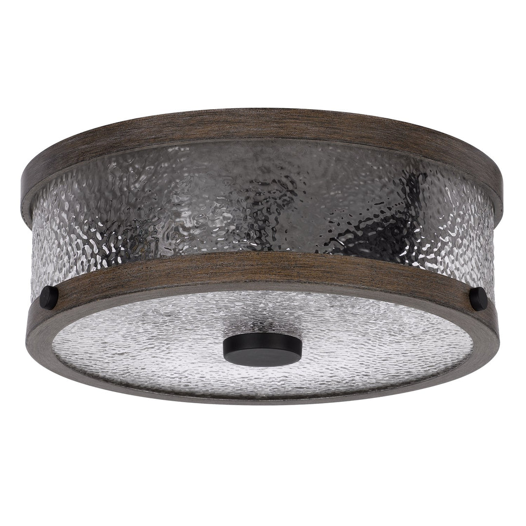 60W X 3 Mateo Metal/Glass Semi Flush Mount Fixture