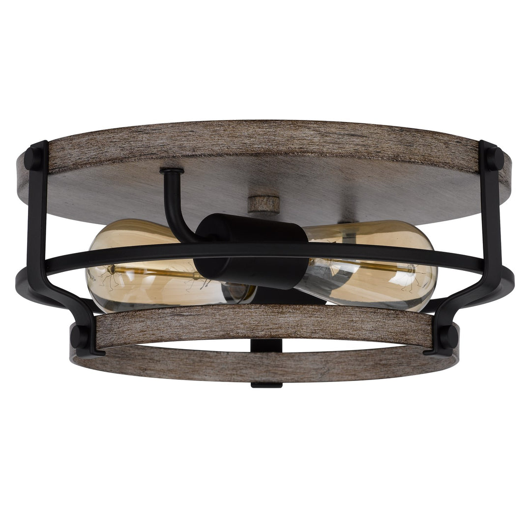 60W X 2 Clarita Metal Semi Flush Mount Fixture by CAL Lighting