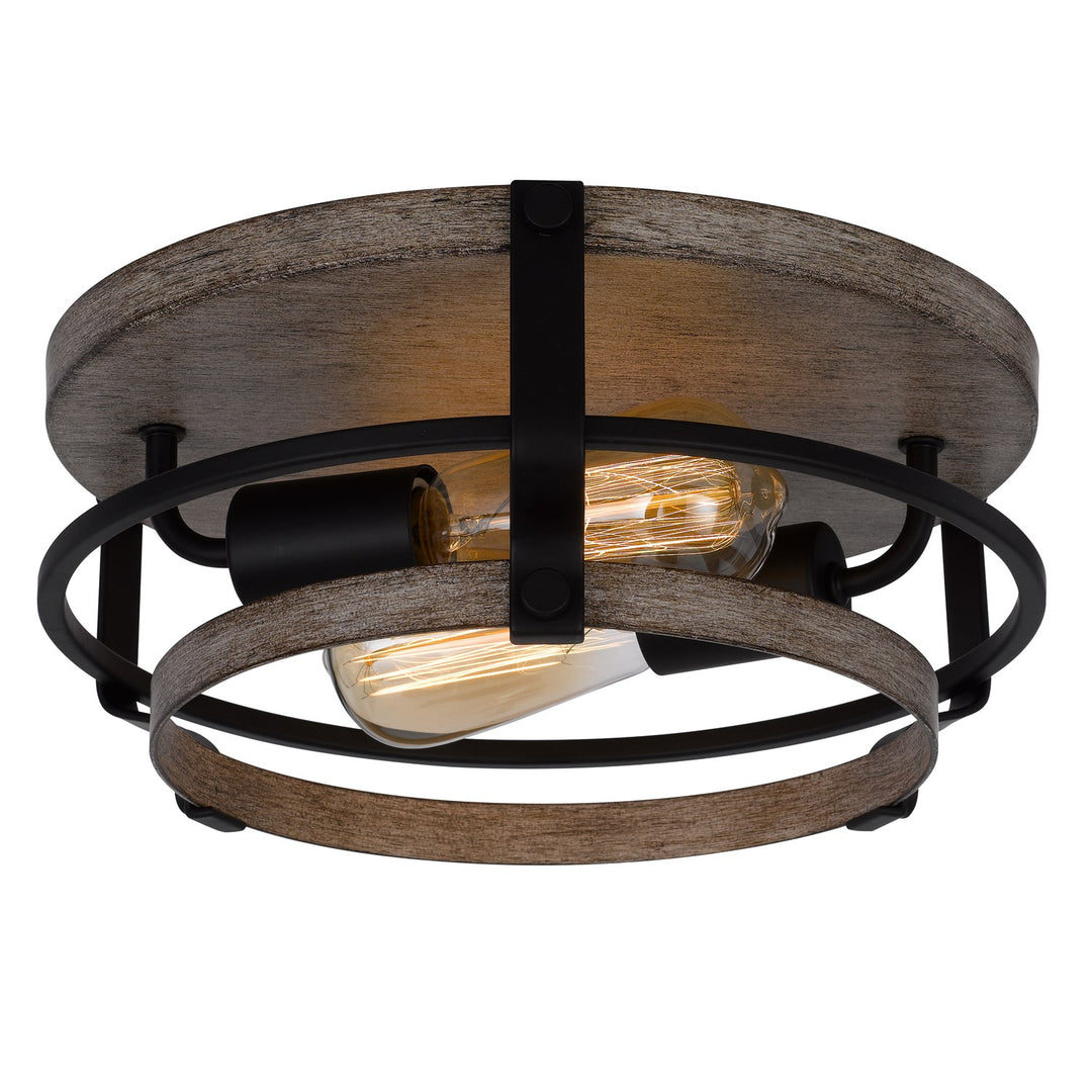 60W X 2 Clarita Metal Semi Flush Mount Fixture