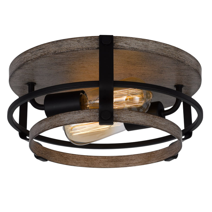 60W X 2 Clarita Metal Semi Flush Mount Fixture