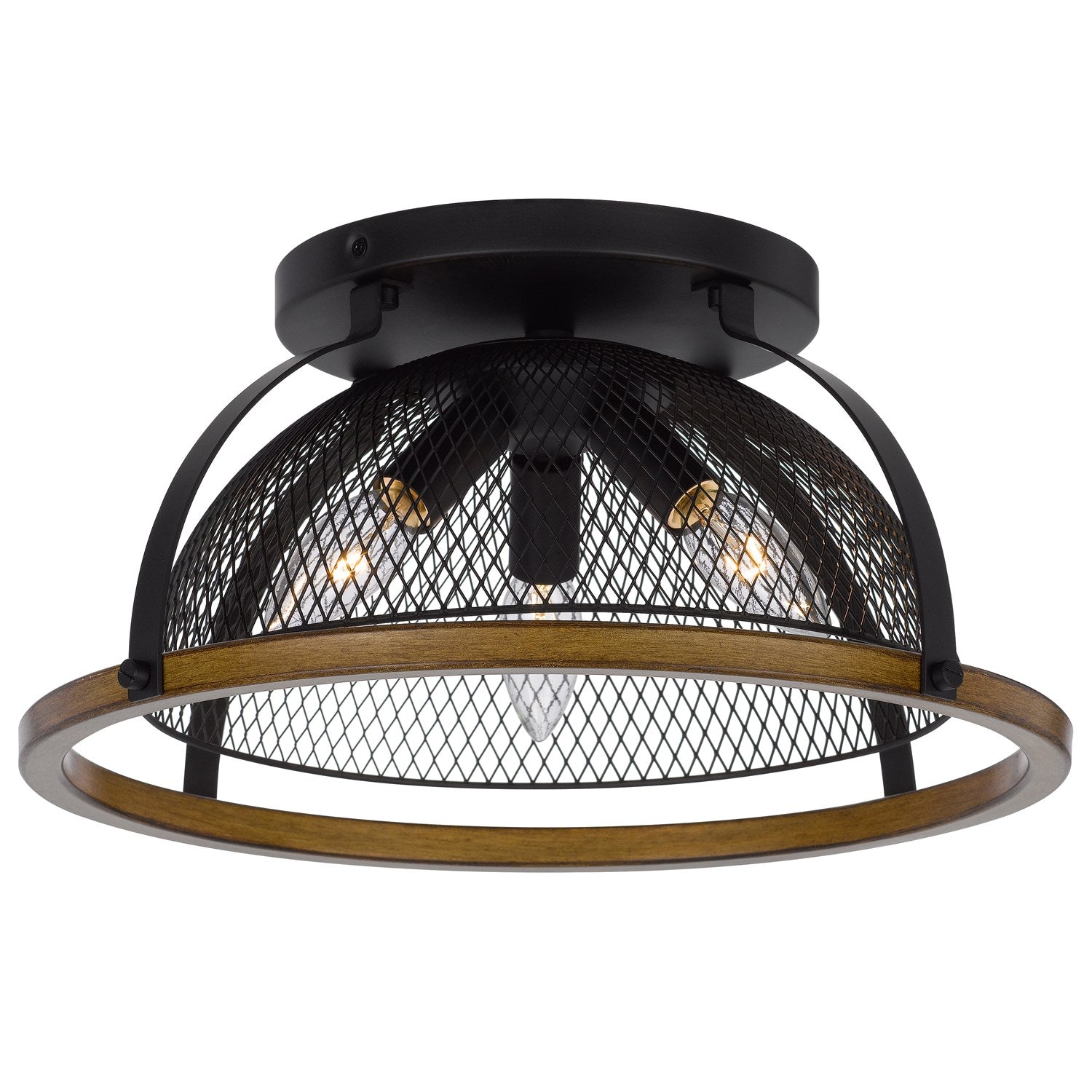 60W X 3 Longmont Metal Semi Flush Mount Fixture