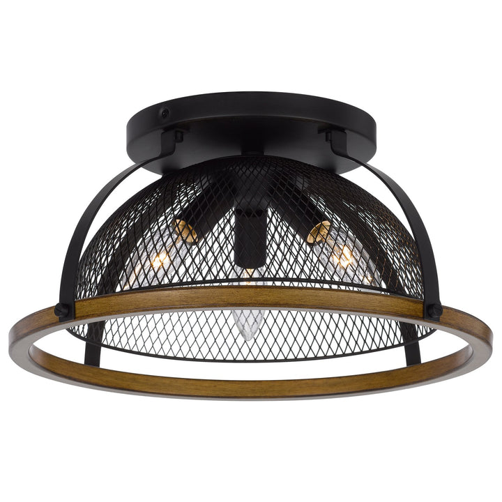 60W X 3 Longmont Metal Semi Flush Mount Fixture