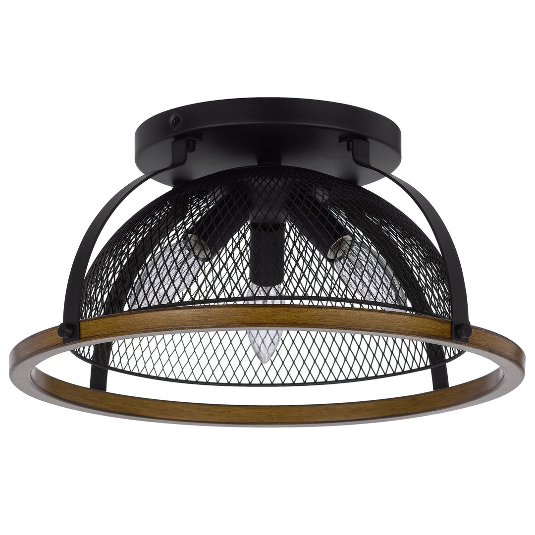 60W X 3 Longmont Metal Semi Flush Mount Fixture