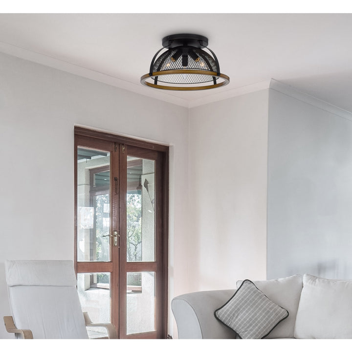 60W X 3 Longmont Metal Semi Flush Mount Fixture