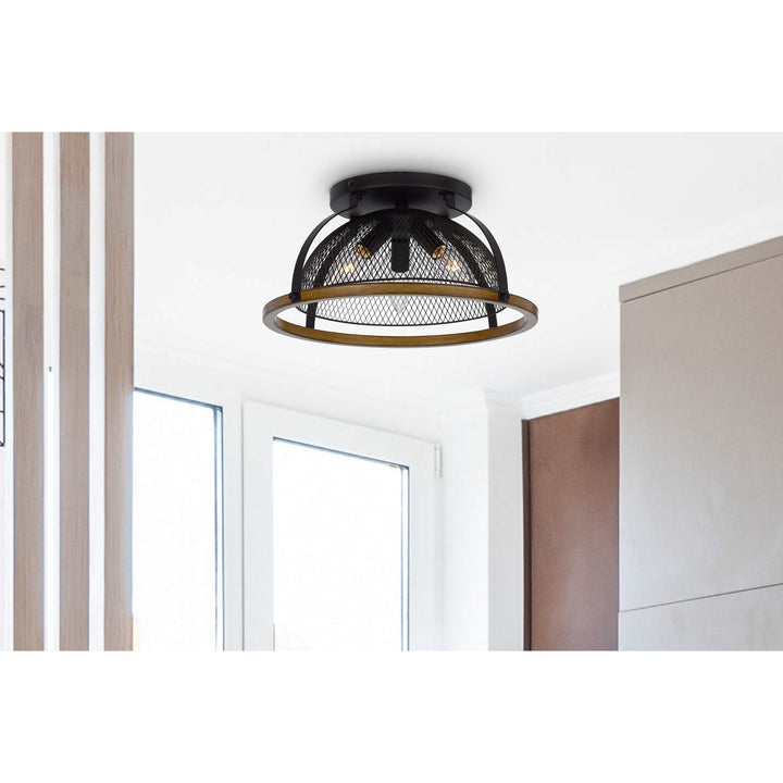 60W X 3 Longmont Metal Semi Flush Mount Fixture