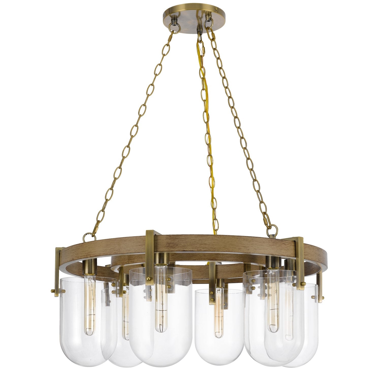 Stovall 60W X 6 Metal/Glass Chandelier by CAL Lighting
