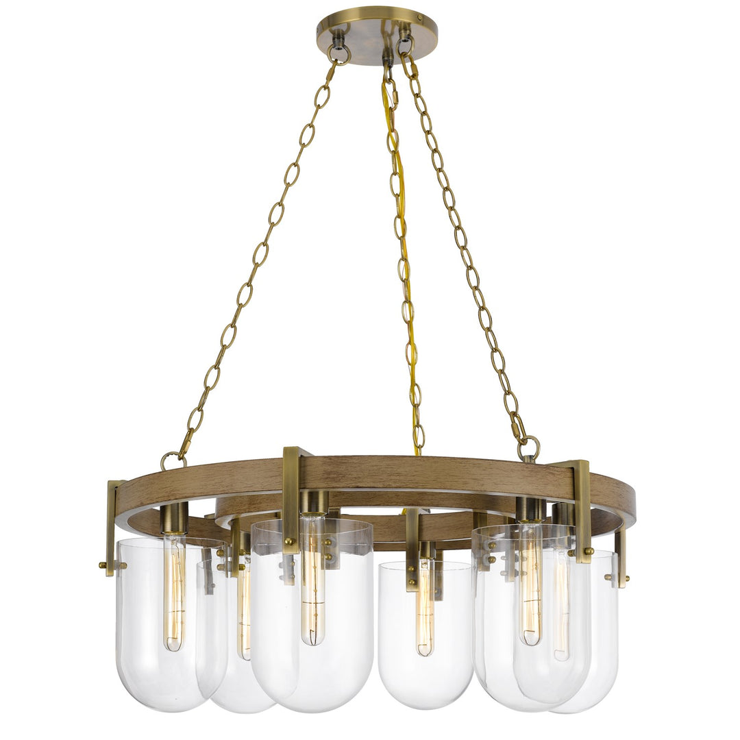 Stovall 60W X 6 Metal/Glass Chandelier