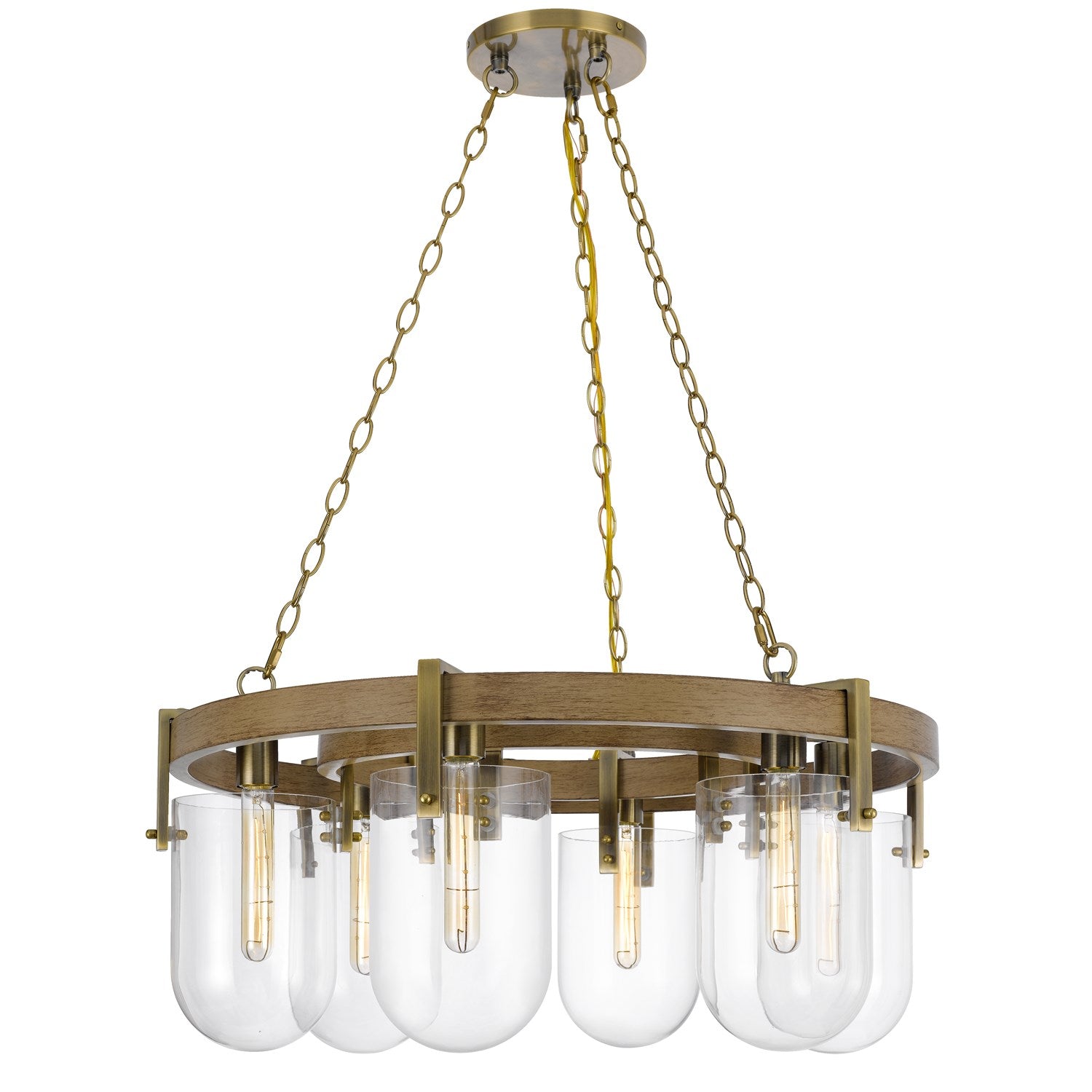 Stovall 60W X 6 Metal/Glass Chandelier