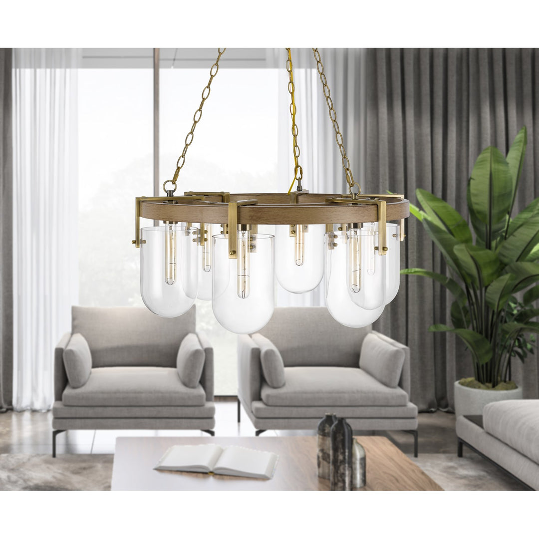 Stovall 60W X 6 Metal/Glass Chandelier