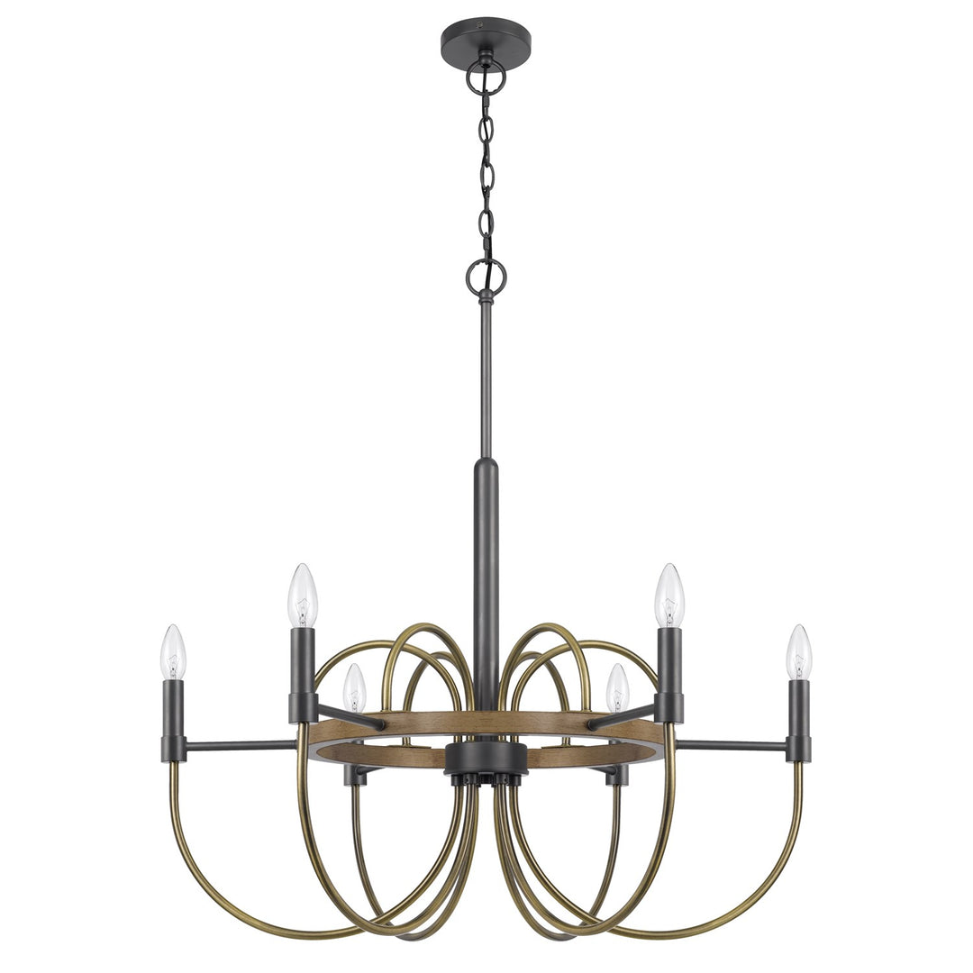 Seagrove 60W X 6 Metal Chandelier by CAL Lighting