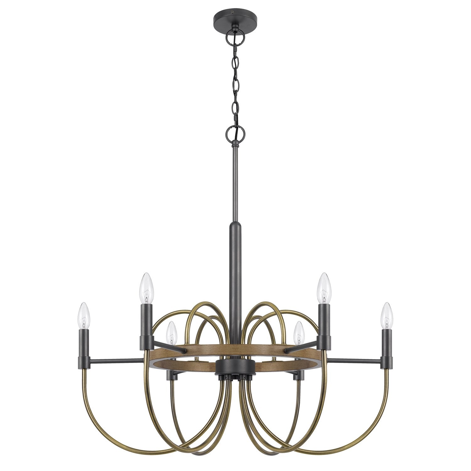 Seagrove 60W X 6 Metal Chandelier by CAL Lighting