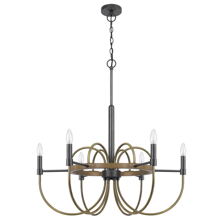 Seagrove 60W X 6 Metal Chandelier by CAL Lighting