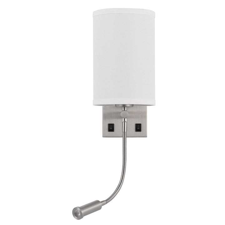 60W Lakewood Wall Lamp With 1W Intergrated Led Reading Lamp