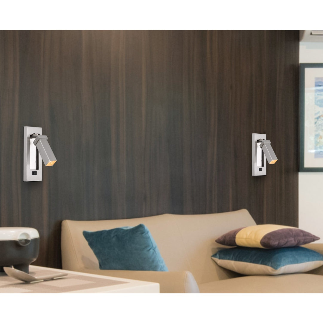 3W Led Adjustable Bedside Reading Lamp (Bulb Included)