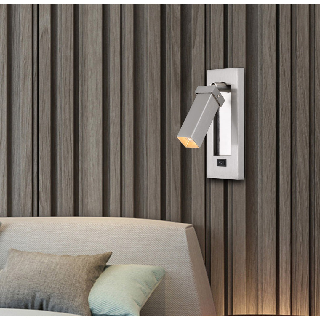 3W Led Adjustable Bedside Reading Lamp (Bulb Included)