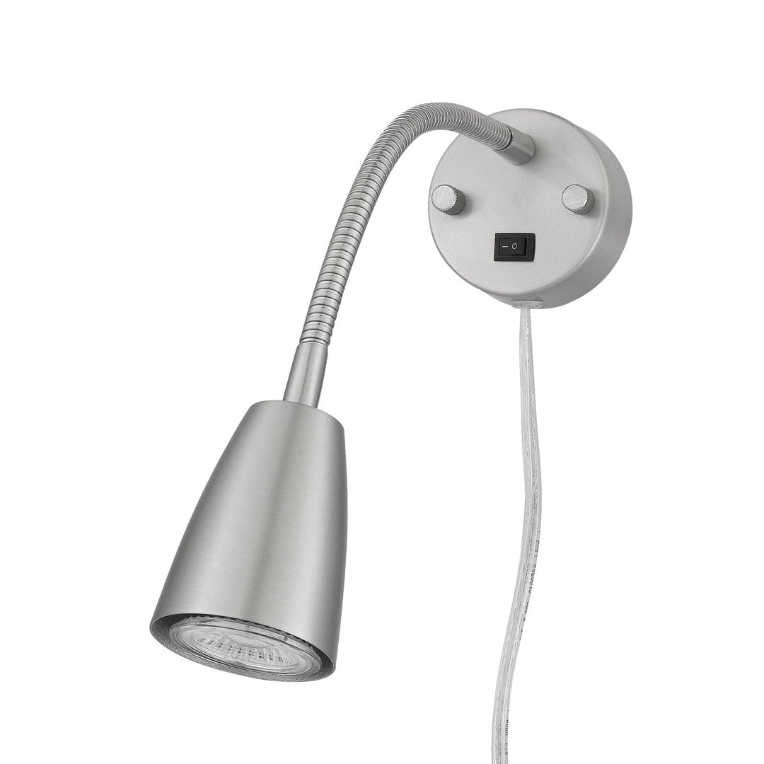6W Led Gooseneck Bedside Reading Light (3K; 6W Gu10 Bulb Included) by CAL Lighting