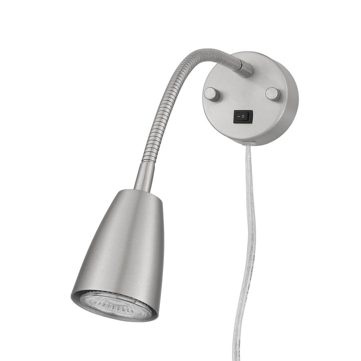 6W Led Gooseneck Bedside Reading Light (3K; 6W Gu10 Bulb Included) by CAL Lighting