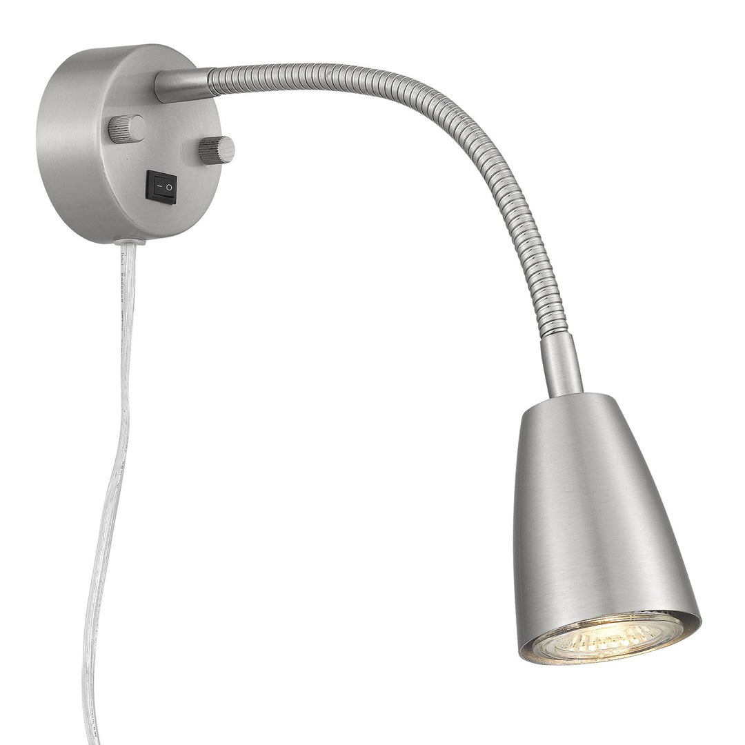 6W Led Gooseneck Bedside Reading Light (3K; 6W Gu10 Bulb Included)