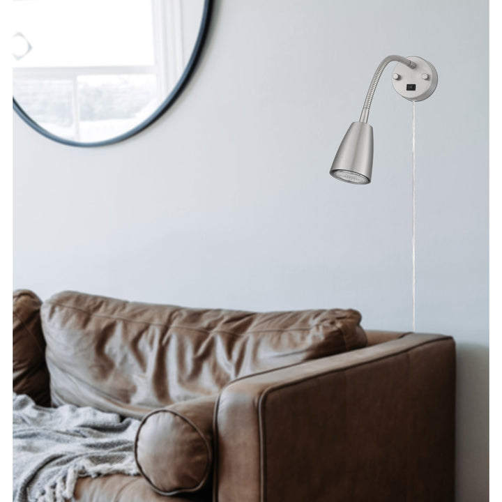 6W Led Gooseneck Bedside Reading Light (3K; 6W Gu10 Bulb Included)