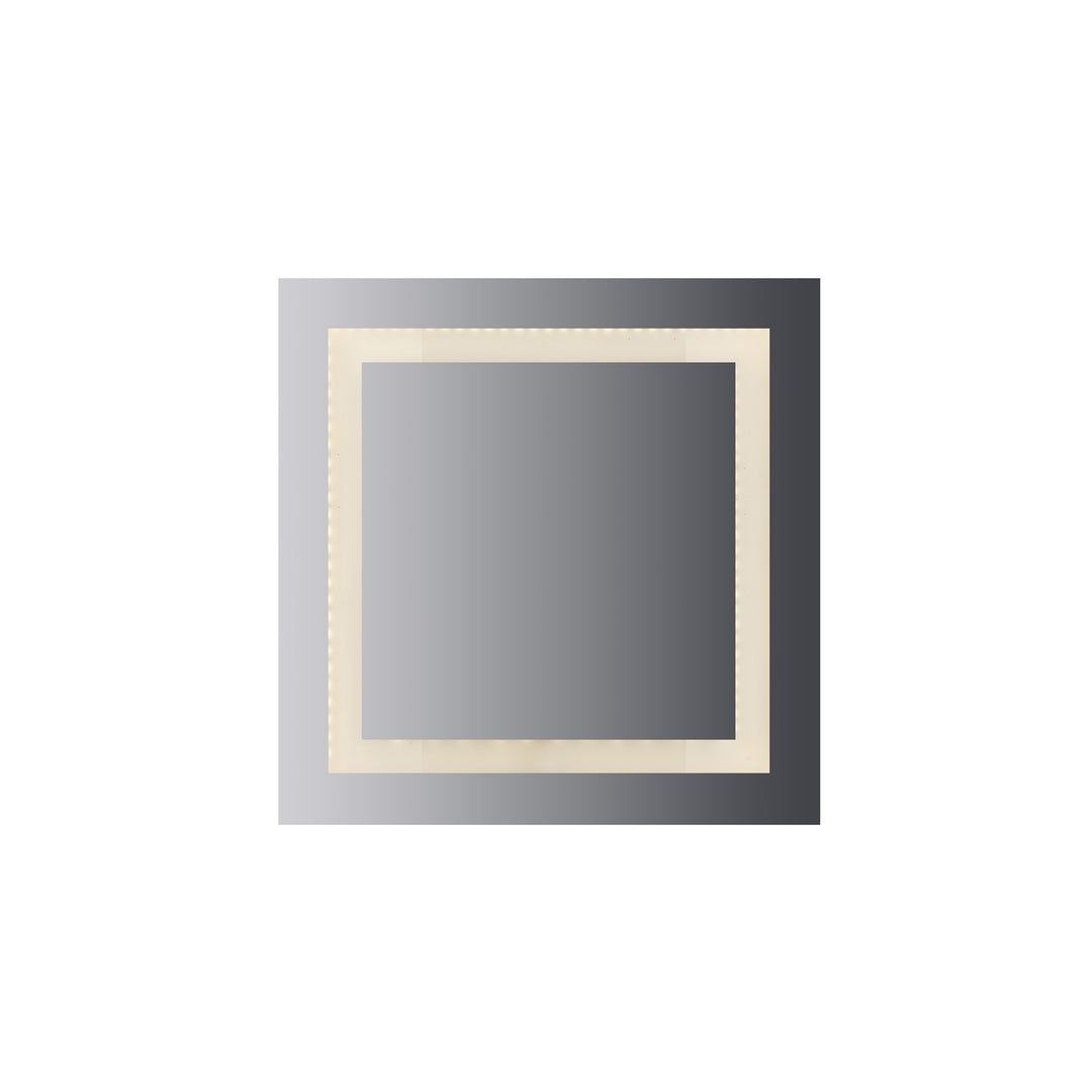 Led Lighted Mirror Inset Glass Style; 36" X 36" With Easy Cleat System by CAL Lighting