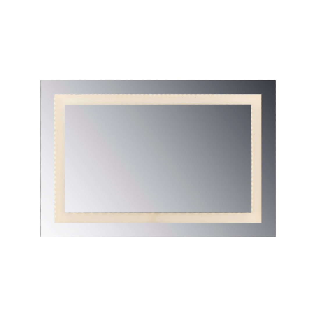 Led Lighted Mirror Inset Glass Style; 48" X 36" With Easy Cleat System by CAL Lighting