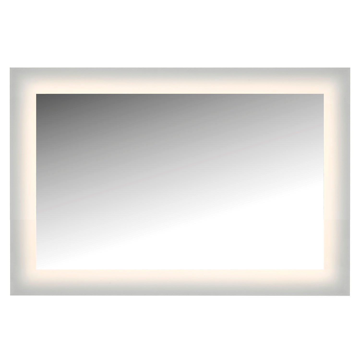 Led Lighted Mirror Wall Glow Style With Frosted Glass To The Edge by CAL Lighting