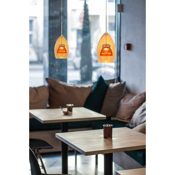 Integrated Dimmable Led Glass Mini Pendant Light. 6W; 450 Lumen; 3000K