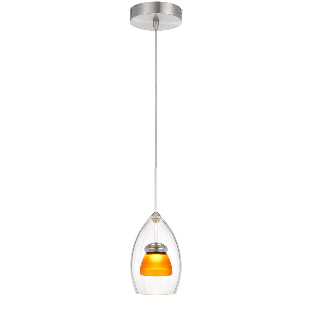 Integrated Dimmable Led Glass Mini Pendant Light. 6W; 450 Lumen; 3000K by CAL Lighting