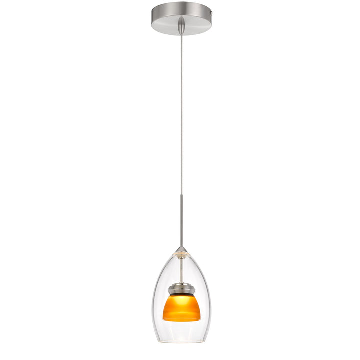 Integrated Dimmable Led Glass Mini Pendant Light. 6W; 450 Lumen; 3000K by CAL Lighting