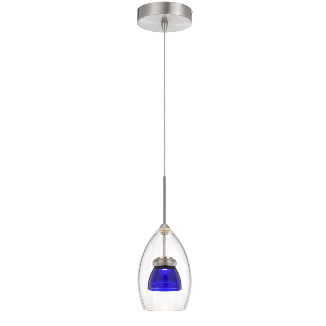 Integrated Dimmable Led Glass Mini Pendant Light. 6W; 450 Lumen; 3000K by CAL Lighting