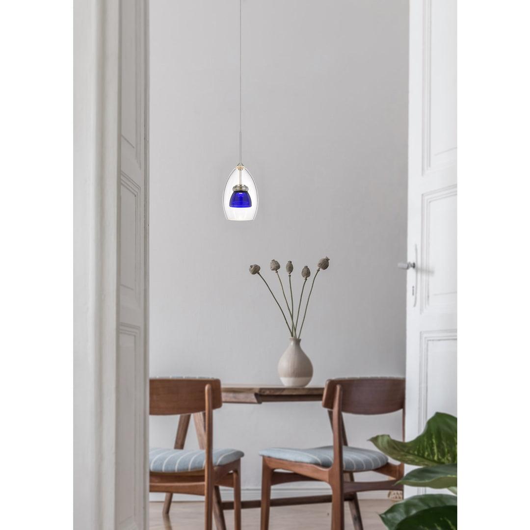 Integrated Dimmable Led Glass Mini Pendant Light. 6W; 450 Lumen; 3000K