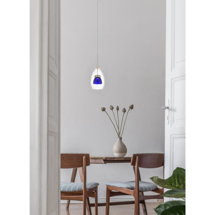 Integrated Dimmable Led Glass Mini Pendant Light. 6W; 450 Lumen; 3000K