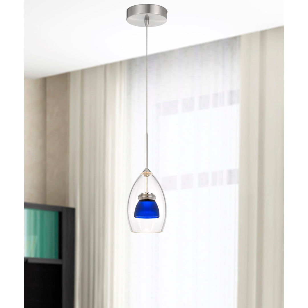 Integrated Dimmable Led Glass Mini Pendant Light. 6W; 450 Lumen; 3000K