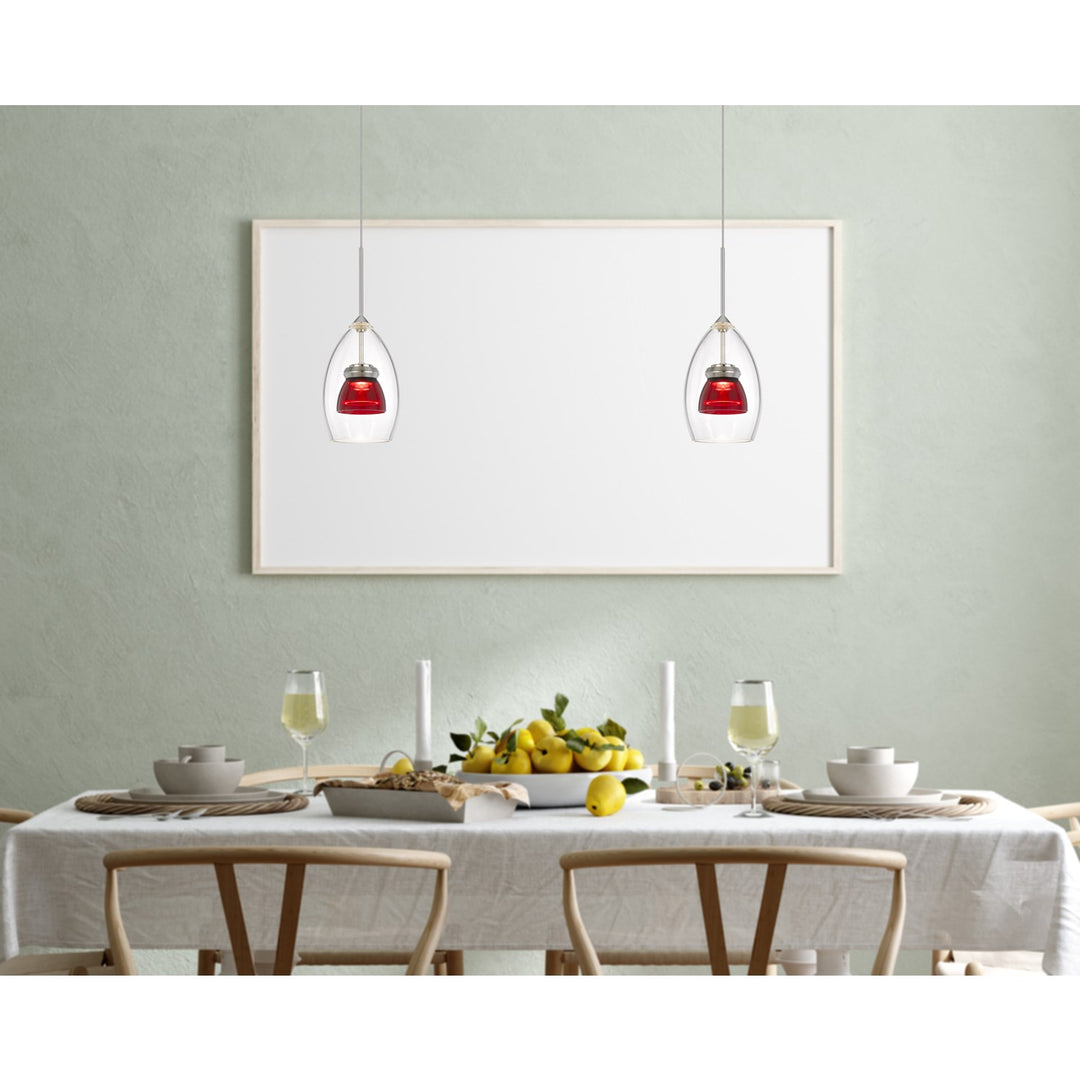 Integrated Dimmable Led Glass Mini Pendant Light. 6W; 450 Lumen; 3000K