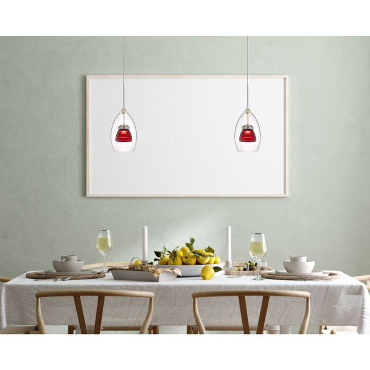 Integrated Dimmable Led Glass Mini Pendant Light. 6W; 450 Lumen; 3000K