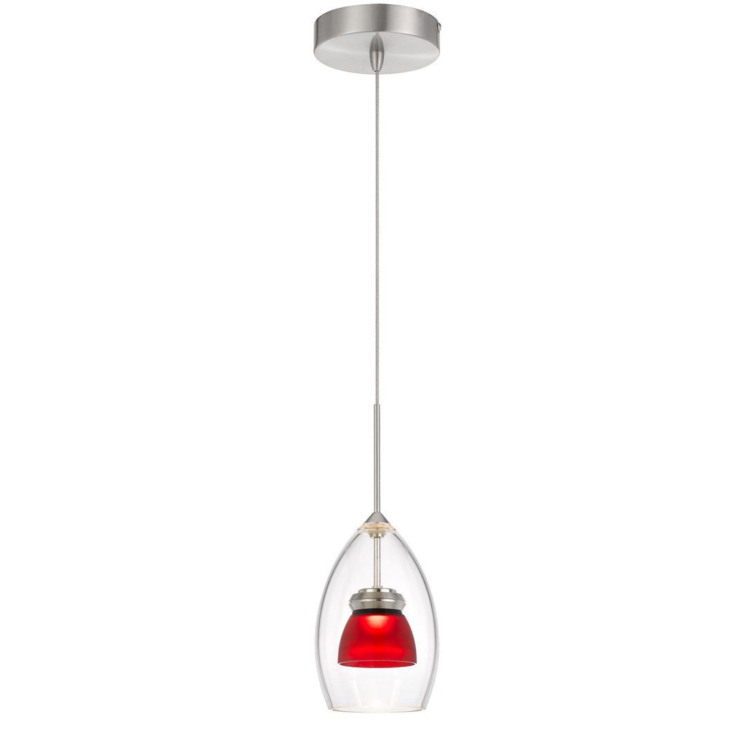Integrated Dimmable Led Glass Mini Pendant Light. 6W; 450 Lumen; 3000K by CAL Lighting