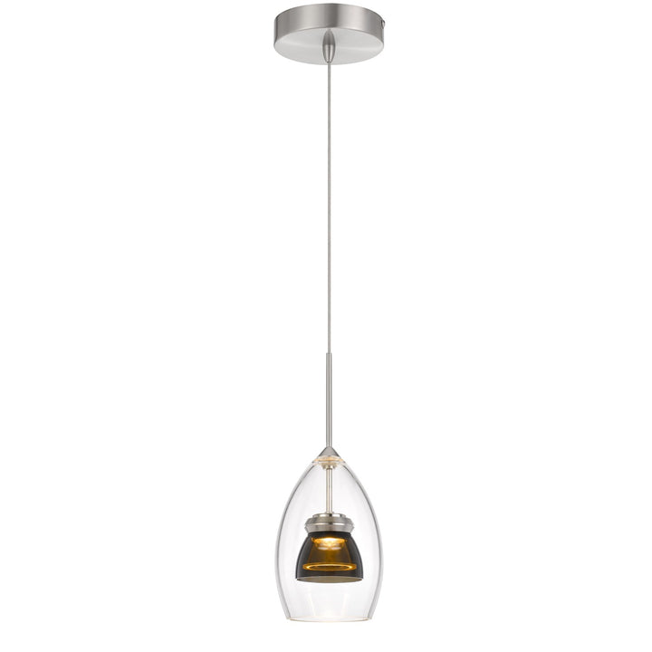 Integrated Dimmable Led Glass Mini Pendant Light. 6W; 450 Lumen; 3000K by CAL Lighting