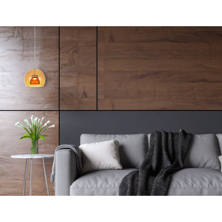 Integrated Dimmable Led Glass Mini Pendant Light. 6W; 450 Lumen; 3000K