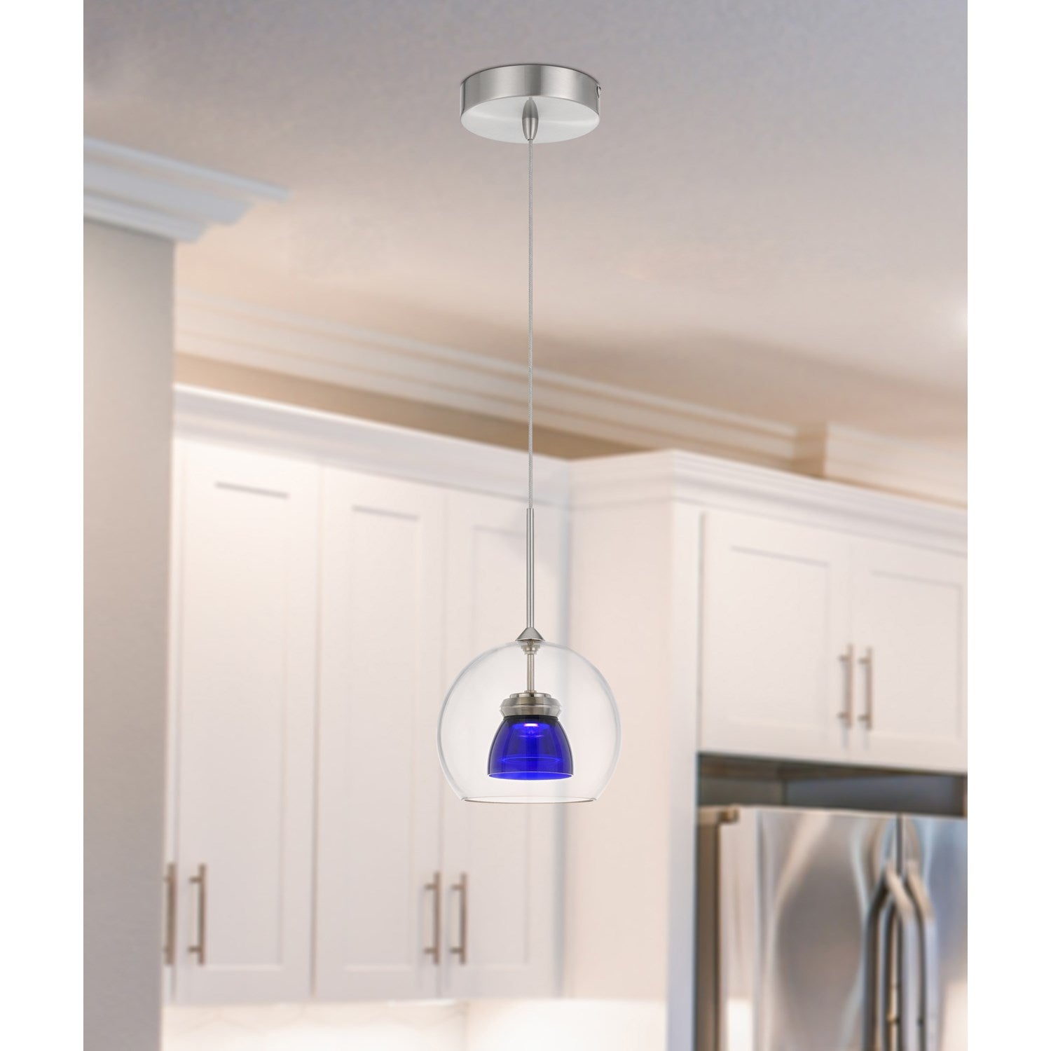Integrated Dimmable Led Glass Mini Pendant Light. 6W; 450 Lumen; 3000K