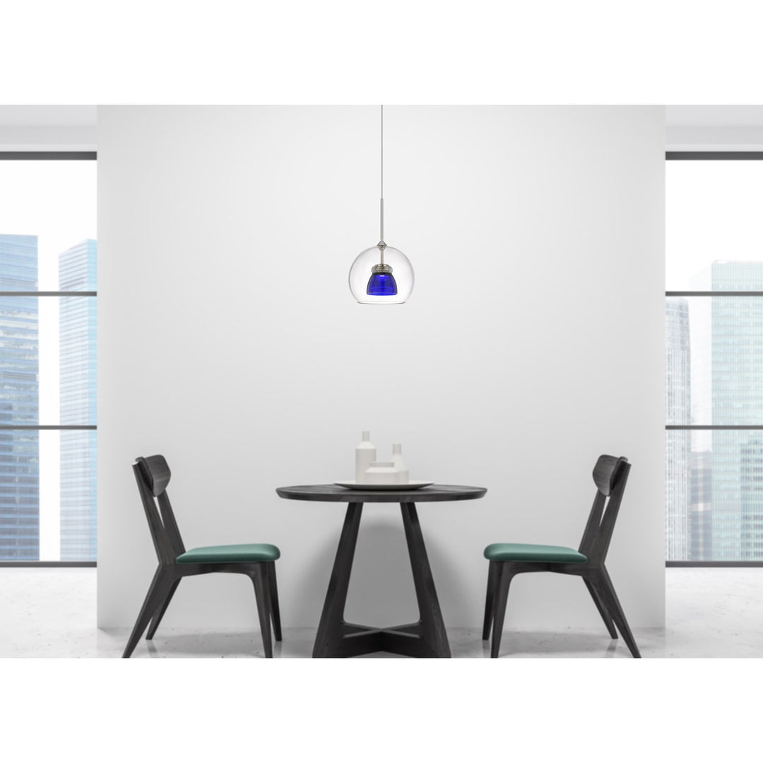 Integrated Dimmable Led Glass Mini Pendant Light. 6W; 450 Lumen; 3000K