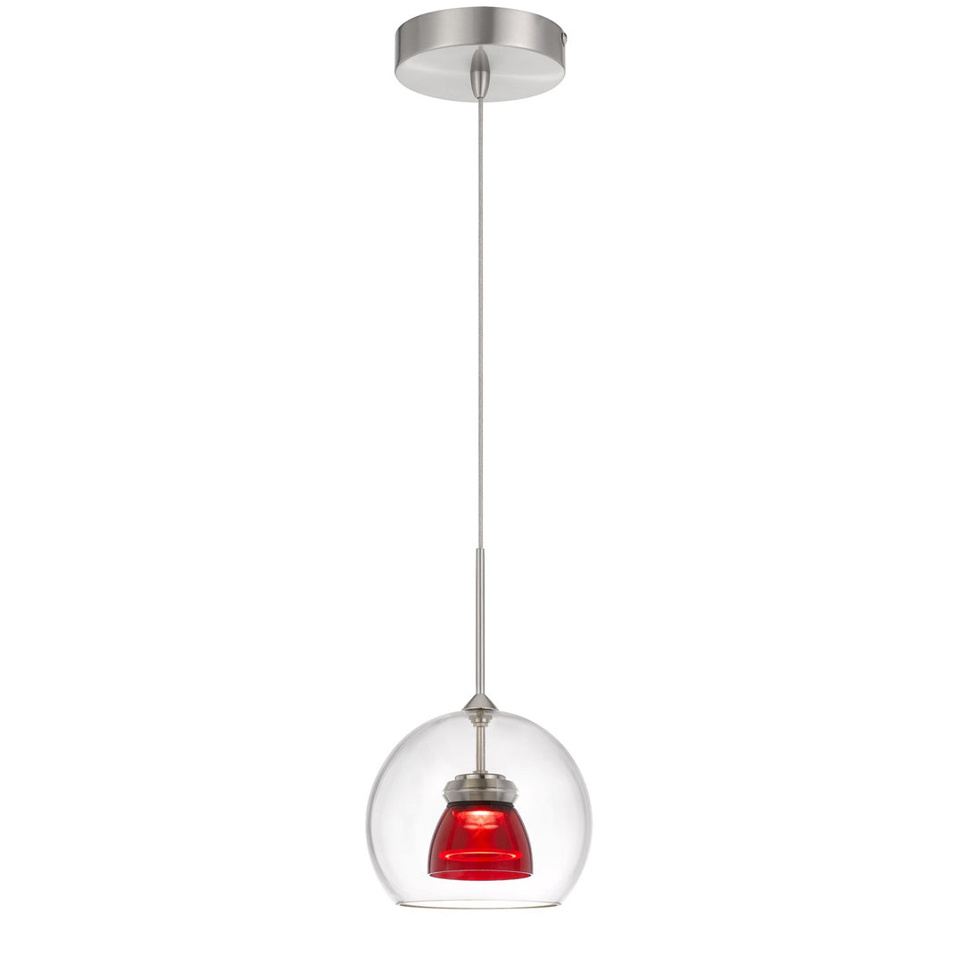 Integrated Dimmable Led Glass Mini Pendant Light. 6W; 450 Lumen; 3000K by CAL Lighting