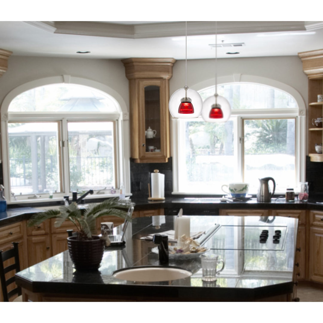 Integrated Dimmable Led Glass Mini Pendant Light. 6W; 450 Lumen; 3000K