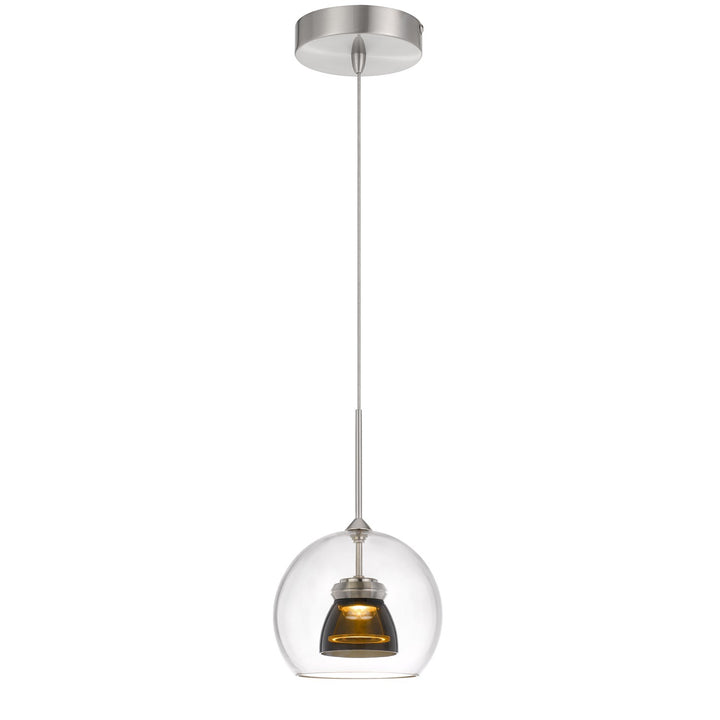 Integrated Dimmable Led Glass Mini Pendant Light. 6W; 450 Lumen; 3000K by CAL Lighting