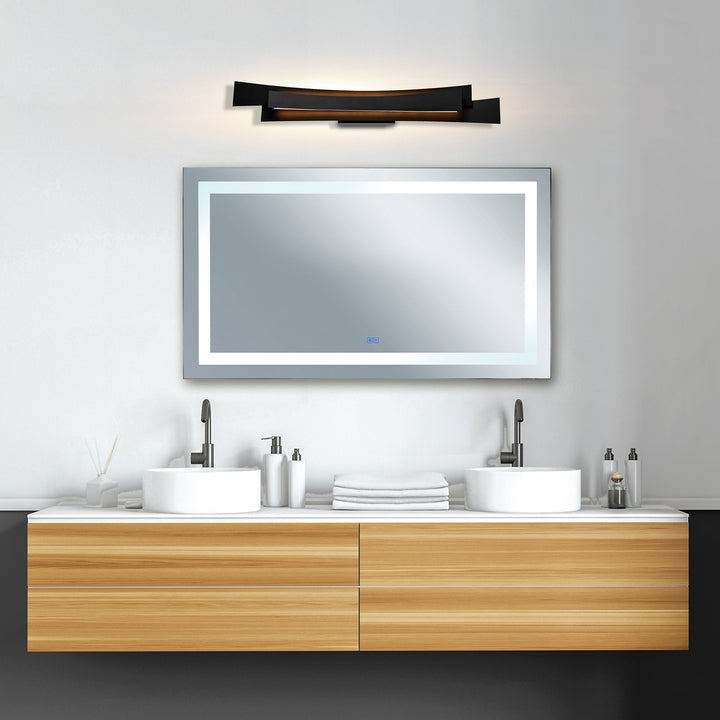 Integrated Led Black Vanity Light