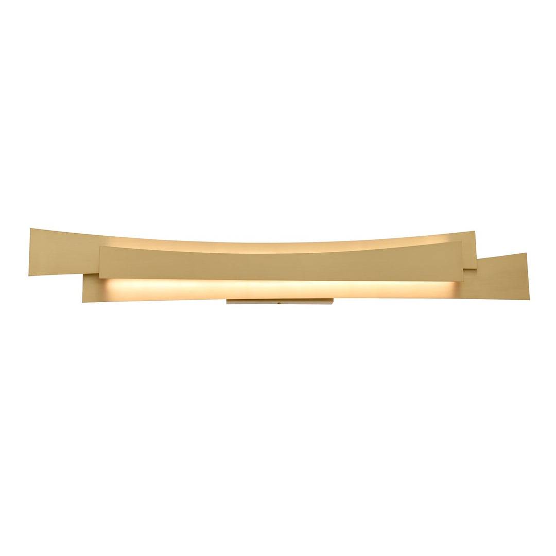 Integrated Led Brass Vanity Light by CWI Lighting